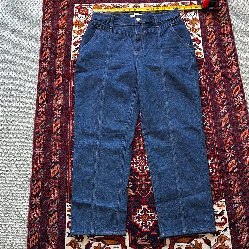 Chic Blue Denim Trousers